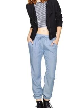 ARITZIA TALULA Chambray Joggers (S)